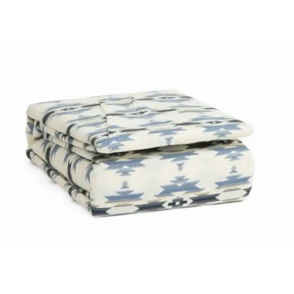 New! Pendleton King Sheet Set Cooling Technology Moonlit Mesa Blue Ivory Aztec
